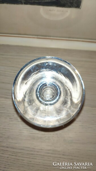 Beautiful faceted crystal glass vase
