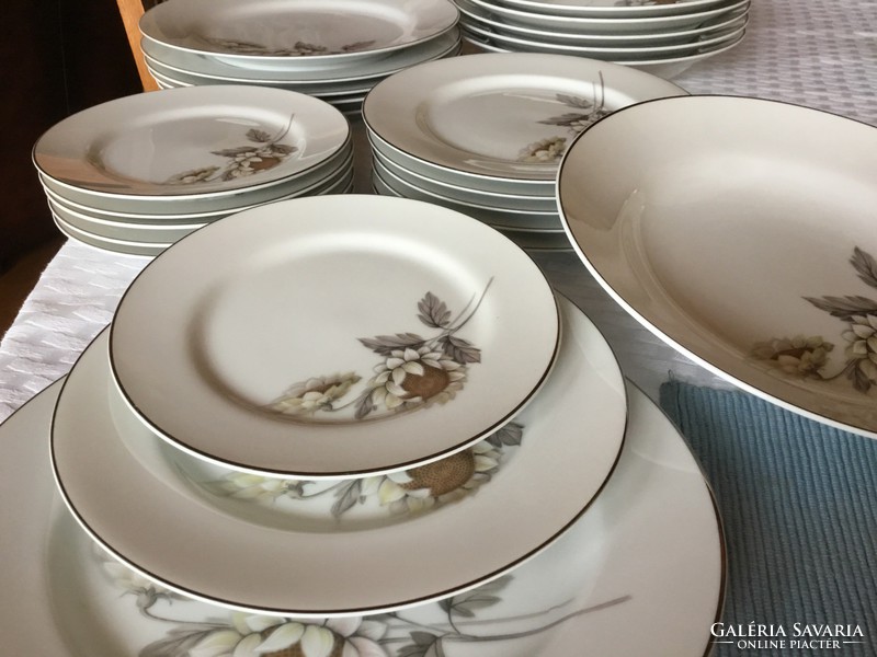 6 személyes japán porcelán 4x6 tányér