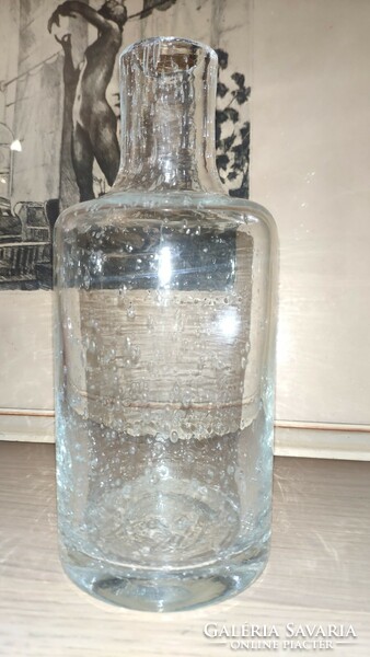 Art glass váza telis-tele buborékkal