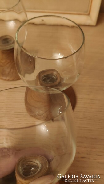 Különleges lapracsiszolt kristály üveg poharak