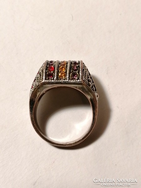 Colored rhinestone ring (931)