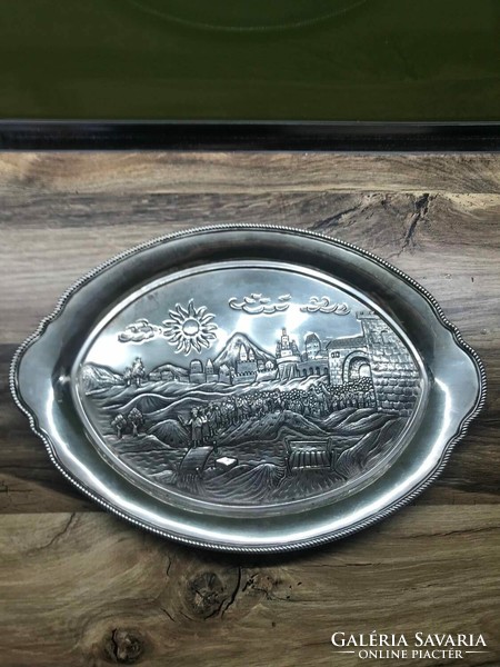 Silver decorative tray