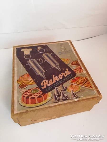 Record cake decorating set, in original box, like new - henkel & co.