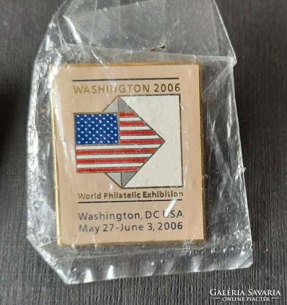 International stamp exhibitions badge, plaque, fridge magnet (7 pieces)