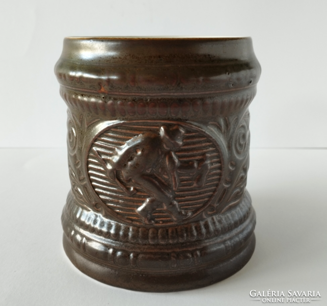6 Pcs retro factory condition granite kispest jar, miner's jar