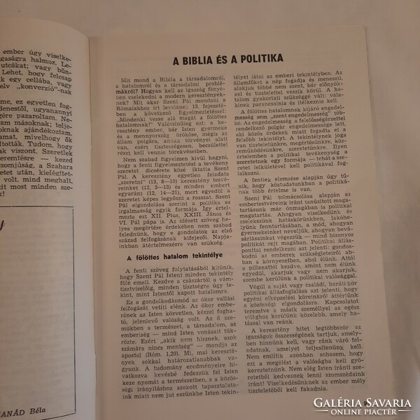 HITÉLET vallási folyóirat Novi Sad  XII. évfolyam 1974 augusztus