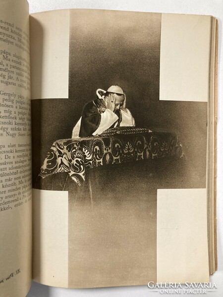 A pápa és a Vatikán, fényképekkel gazdagon illusztrált antik könyv, 1935