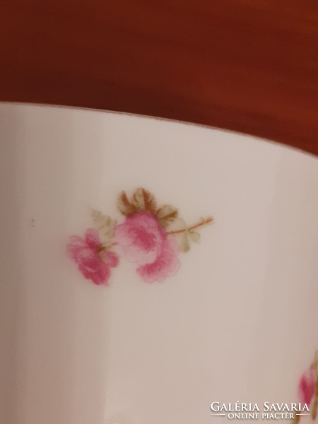 Régi KPM porcelán rózsás csésze bögre
