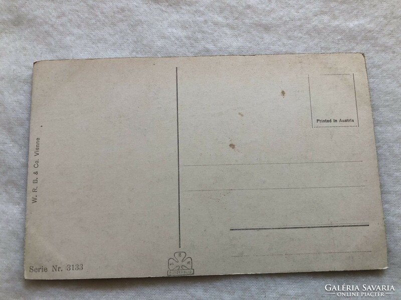 Antik, régi W.R.B. Vienne képeslap  -  Postatiszta                                  -3.