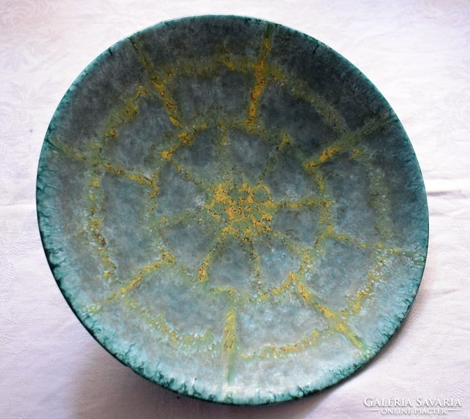Industrial art craft retro design ceramic bowl wall decoration plate 27.5 x 4 cm