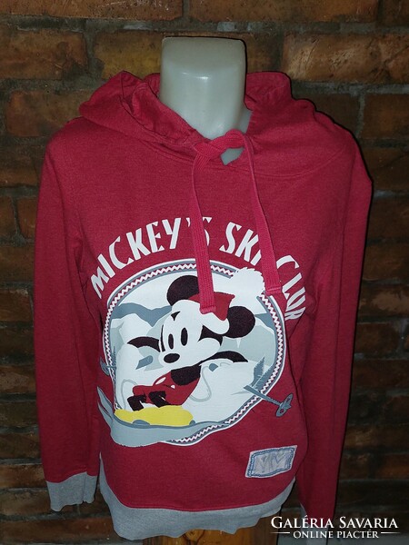 Disney kapucnis piros pulóver (S)