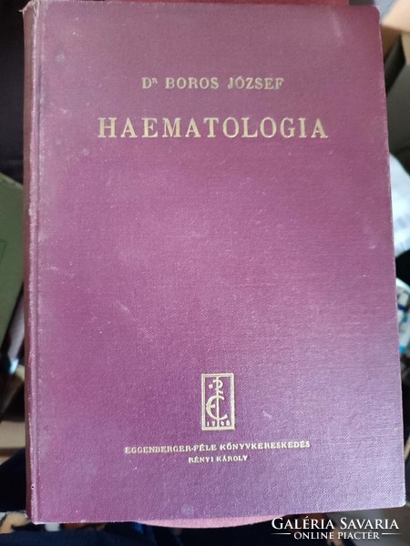 Dr. Boros József: Haematolgóia 1942 -dedikált!