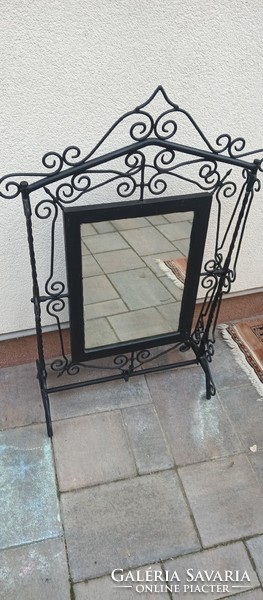 Wrought iron table mirror in good condition. Negotiable.