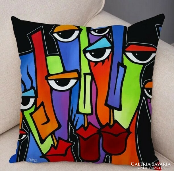 Abstract patterned cushion cover