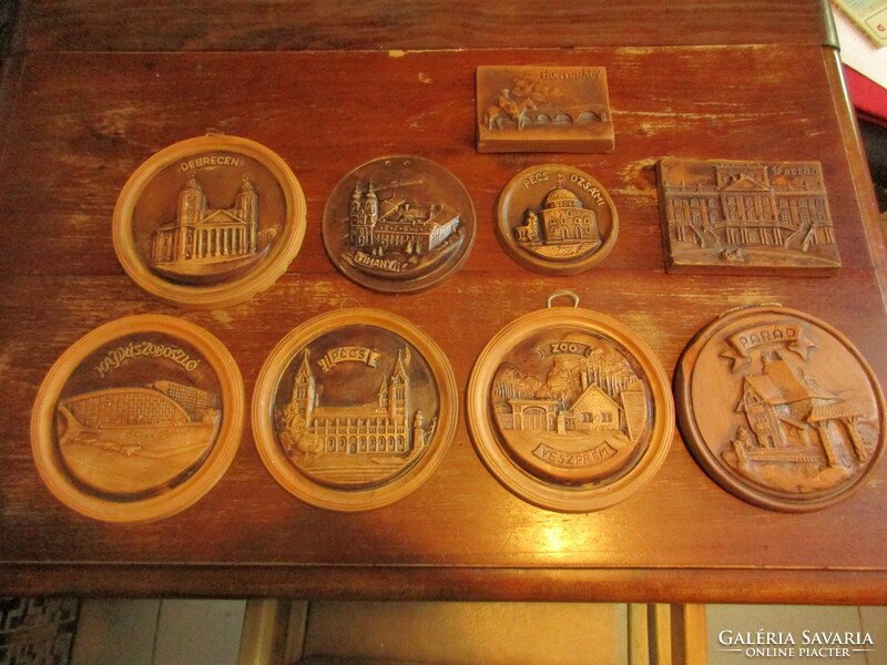 Retro ceramic memorial plaques