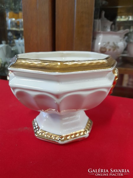 American U.S.A. Gilded empire, empire porcelain bowl, centerpiece.
