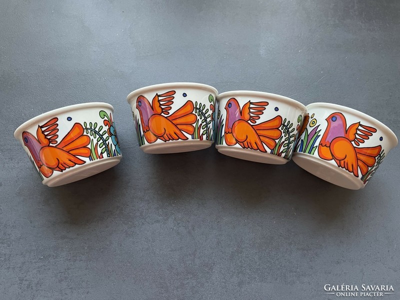 TÉLI VÁSÁR!  Villeroy&Boch "Acapulco" Vitro porcelán színes mexikói mintás sütőformák - 4 db