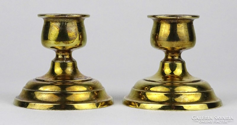 1M020 old pair of small candle holders 5.5 Cm