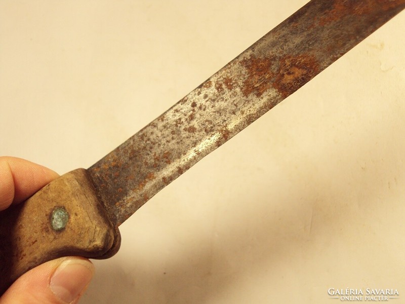 Antik régi henteskés konyhai kés kb. 1900-as évek elejéről