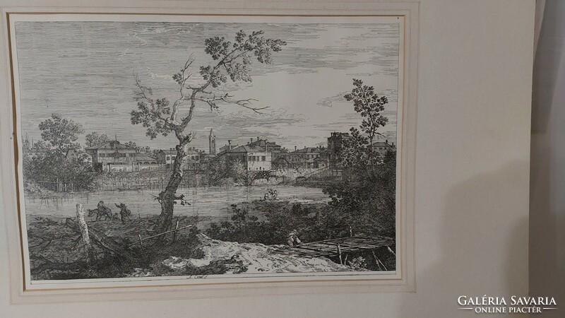 (K) giovanni antonio canal (canaletto) engraving