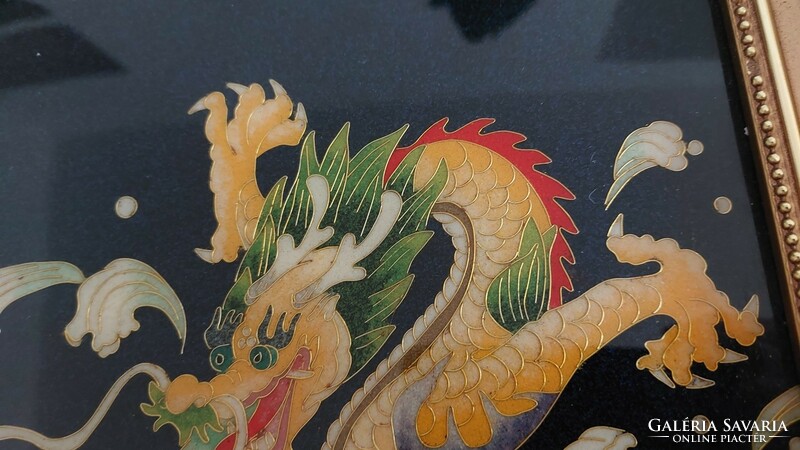 (k) Gyönyörű ázsiai kép 30x40 cm kerettel