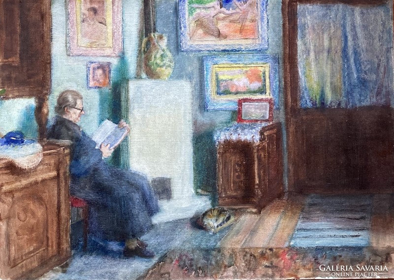 Károly Várkonyi--room interior