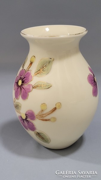 Zsolnay hand painted porcelain vase