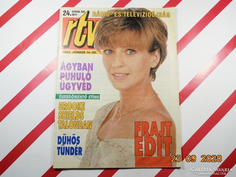 Old retro color rtv magazine-radio and television newspaper 1993. June 14-20. - As a birthday present