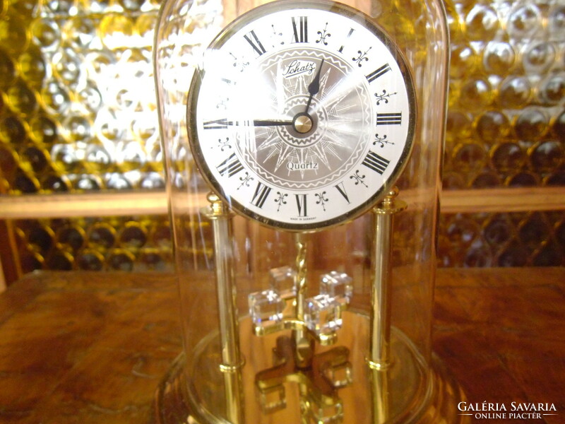 Schatz German rotating table clock quartz