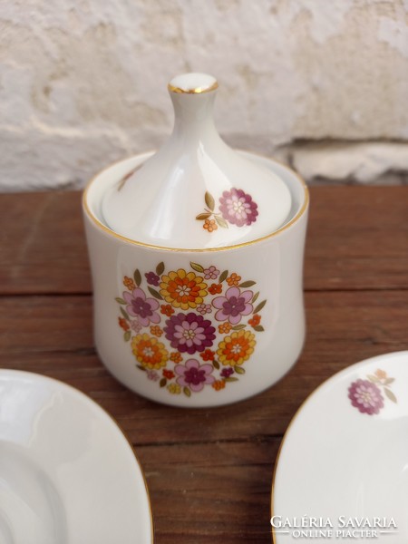 Lowland porcelain_fire-filled sugar bowl and coffee cup base
