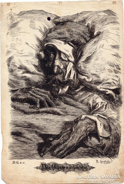 Gyárfás Győző (1855-1912): Don Qiujotte a kaland után.