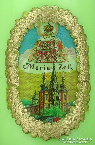 1M024 Maria-Zell gyertya + vörösréz gyertyatartó 15 cm