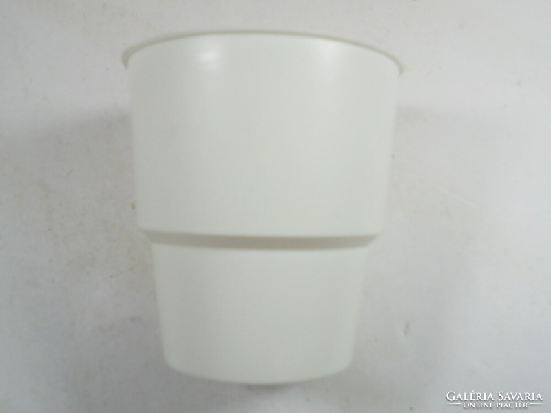 Retro old plastic cup Petőfi mgtsz. Kocsér - approx. 1970s