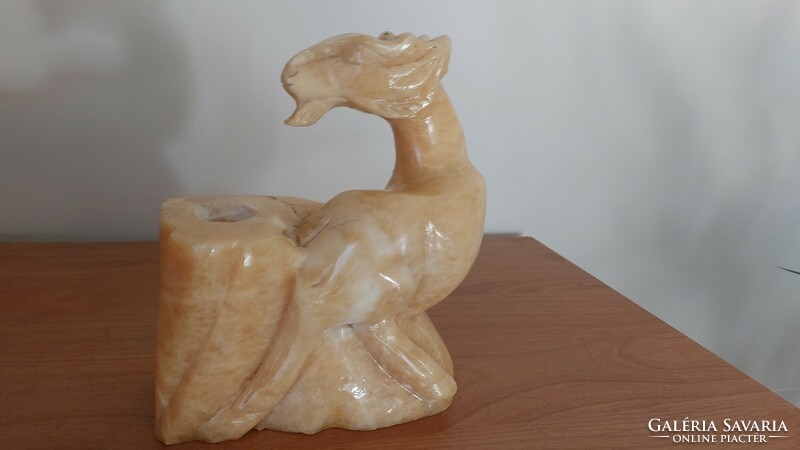 (K) rarity! Oriental dragon statue (longma) (onyx?)