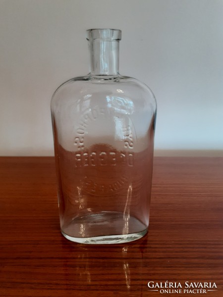 Régi vintage patikai üveg Dr. Egger gyógyszertári palack patikaüveg