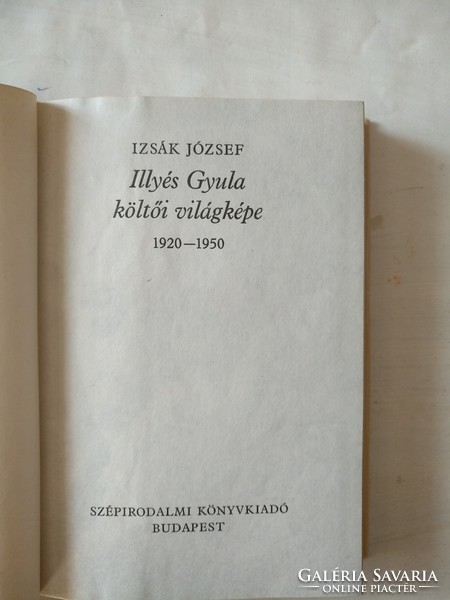 József Izsák: Illyés Gyula's poetic worldview, recommend!
