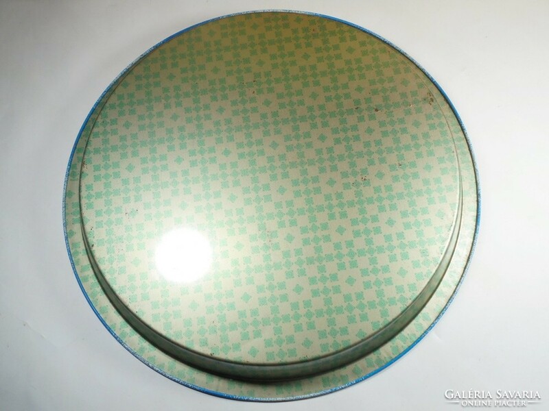 Retro painted metal tray approx. 1970s-80s