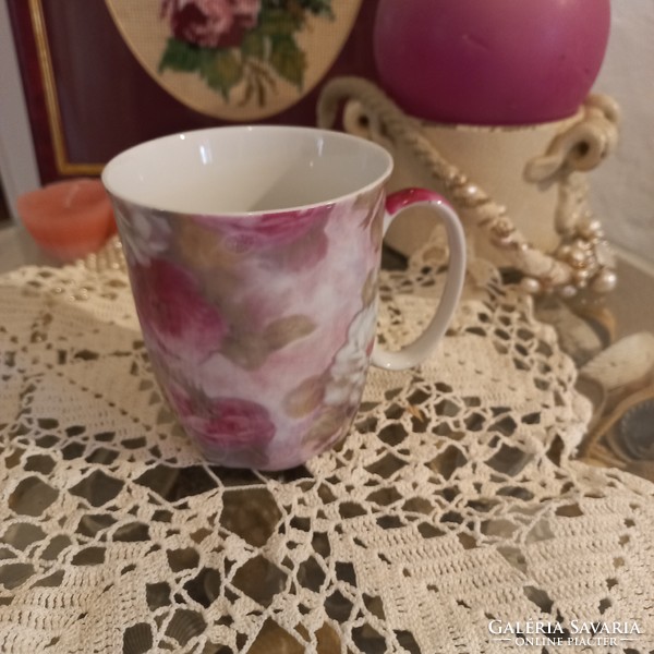 Beautiful mug with flowers