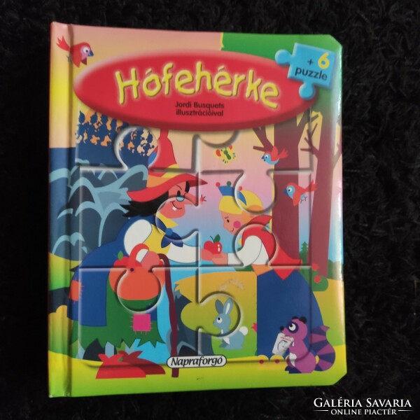 Snow White storybook with 6 puzzle pages