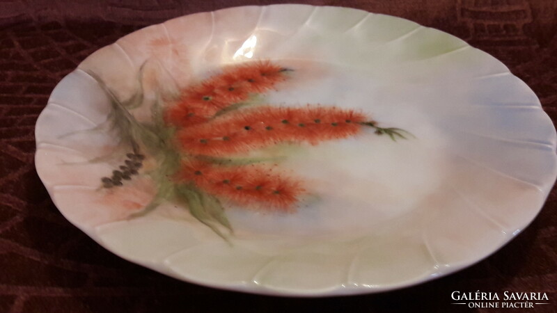 Floral porcelain decorative plate (m3371)