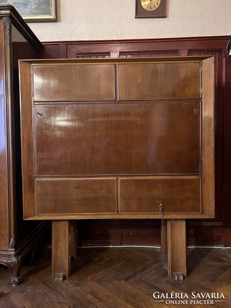 Art deco large bar cabinet - according to pictures,