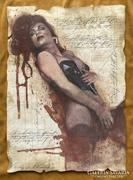Erotic painting by an unknown artist