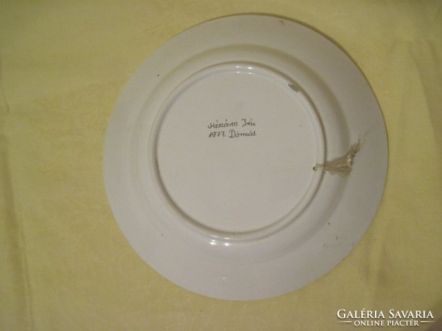 Dömsödi kerámia falitányér fali tányér ​23,5 cm