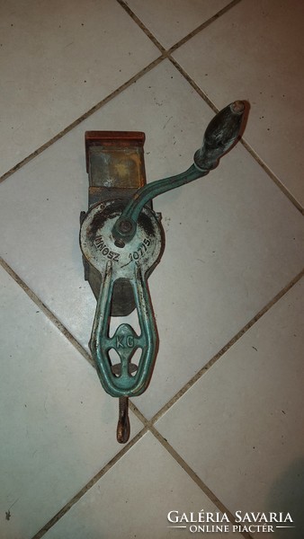 Old cast iron nut grinder