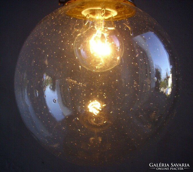 Buborék üvegburás lámpa 2db