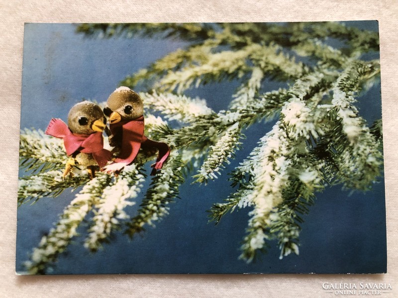 Old Christmas card - puppet design: Foky, Magyarkuti, Gattyán -3.