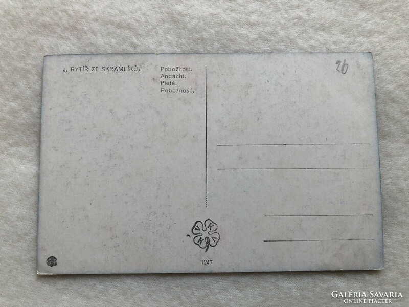 Antik, régi képeslap  -  Postatiszta                         -4.