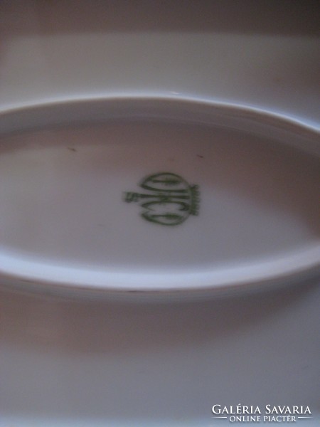 Large fish bowl with Art Nouveau pattern, marked, 50 x 20 cm