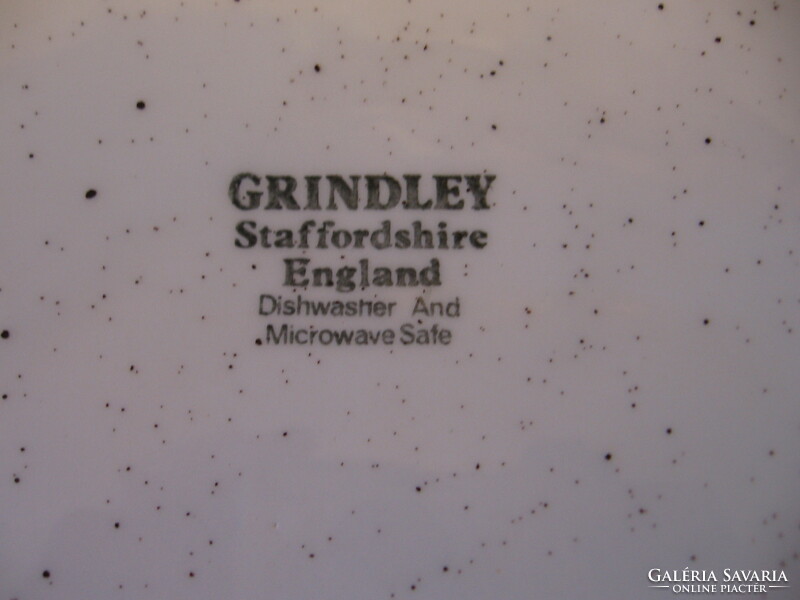 Angol virágos kőporcelán nagy ovális tál Grindley Staffordshire