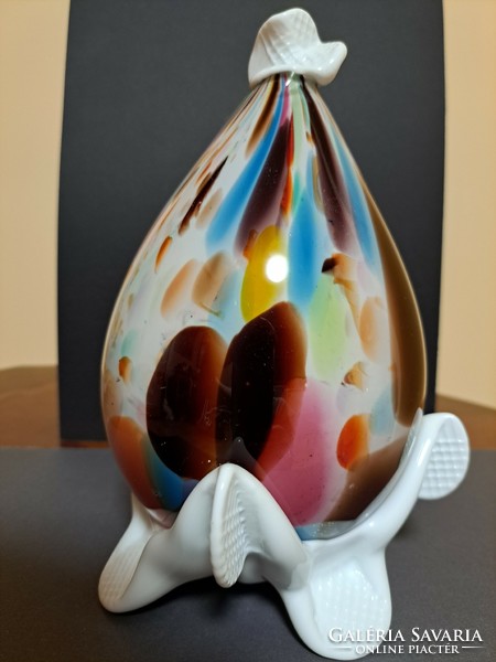MURANOI/MURANOI JELLEGŰ fújtüveg tojás